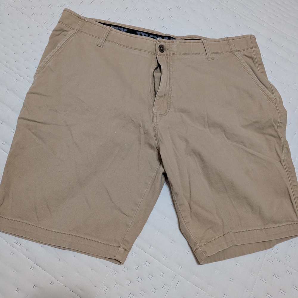 Classic Tan Men's Flat Front Shorts